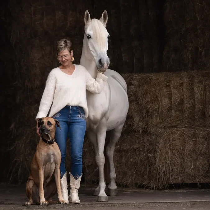 Kathrin Mundt mit Khayra+Coco