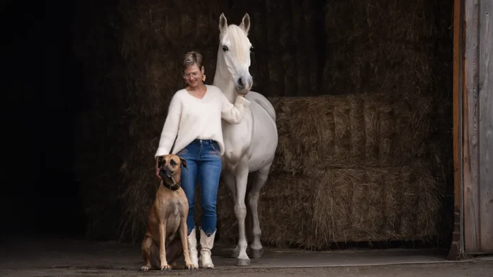 Kathrin Mundt mit Khayra+Coco